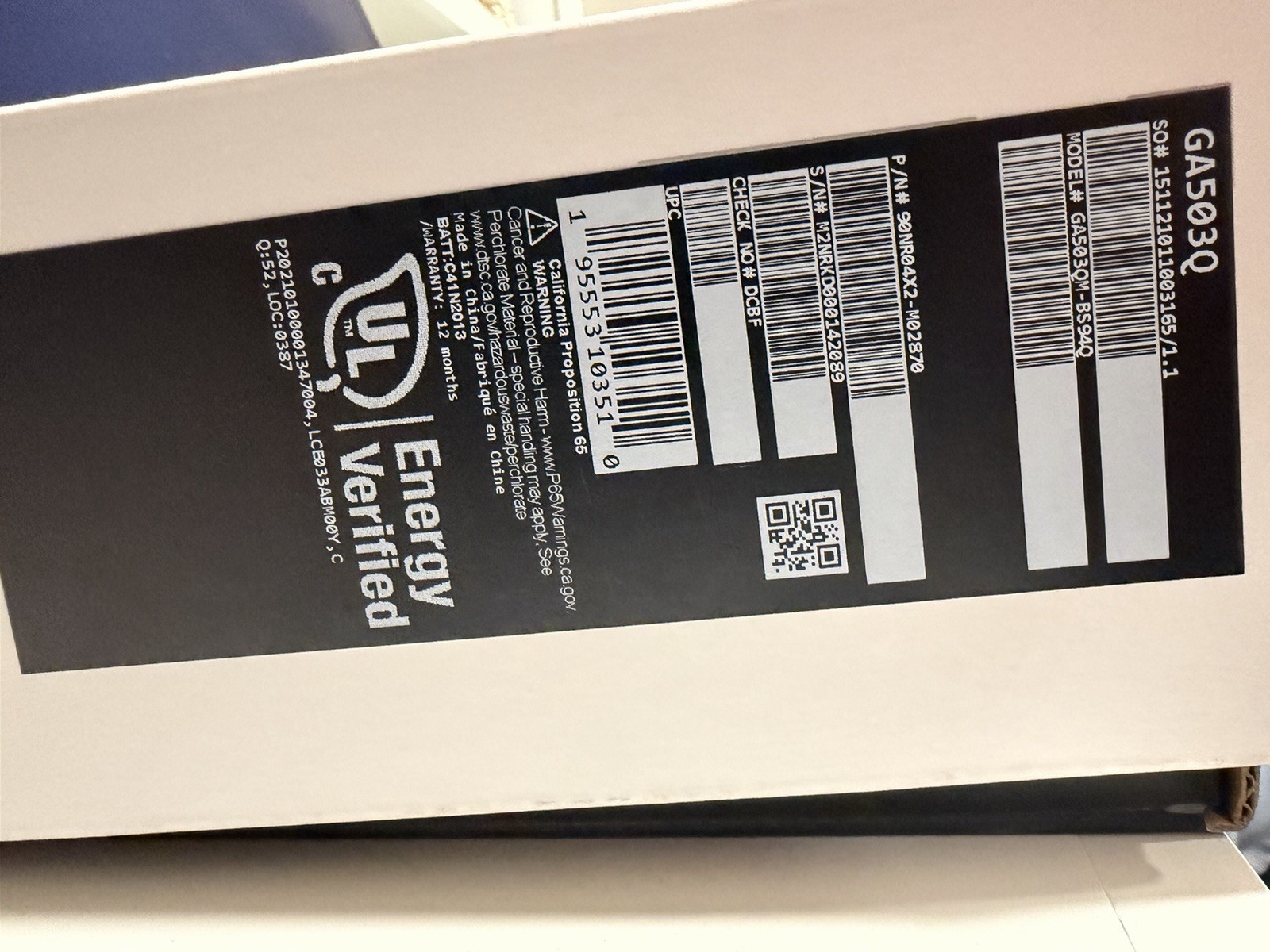 ASUS ROG Zephyrus GA503Q 15.6″ Ryzen 9 16GB 512GB SSD RTX 3060 Win11