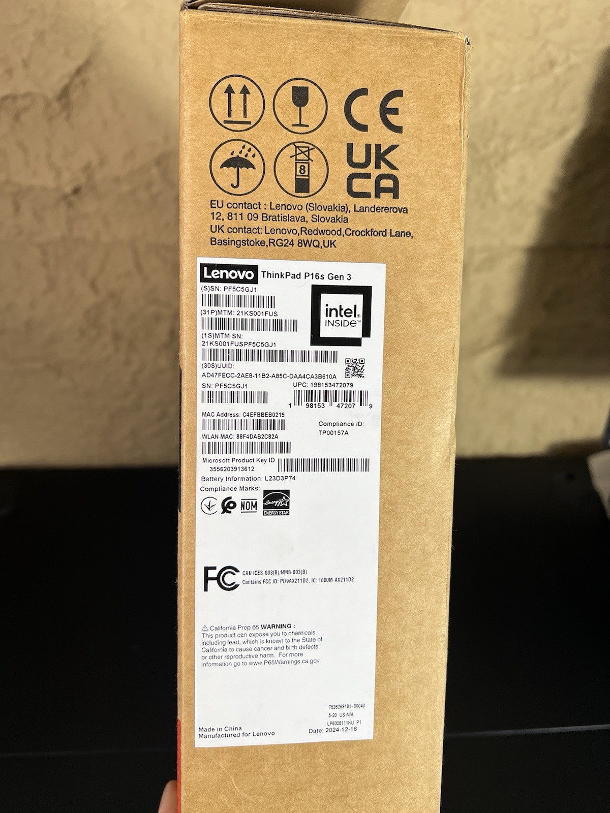 Lenovo – ThinkPad P16s Gen 3 21KS001FUS 16″ Ultra 7 165H vPro Technology – 64G