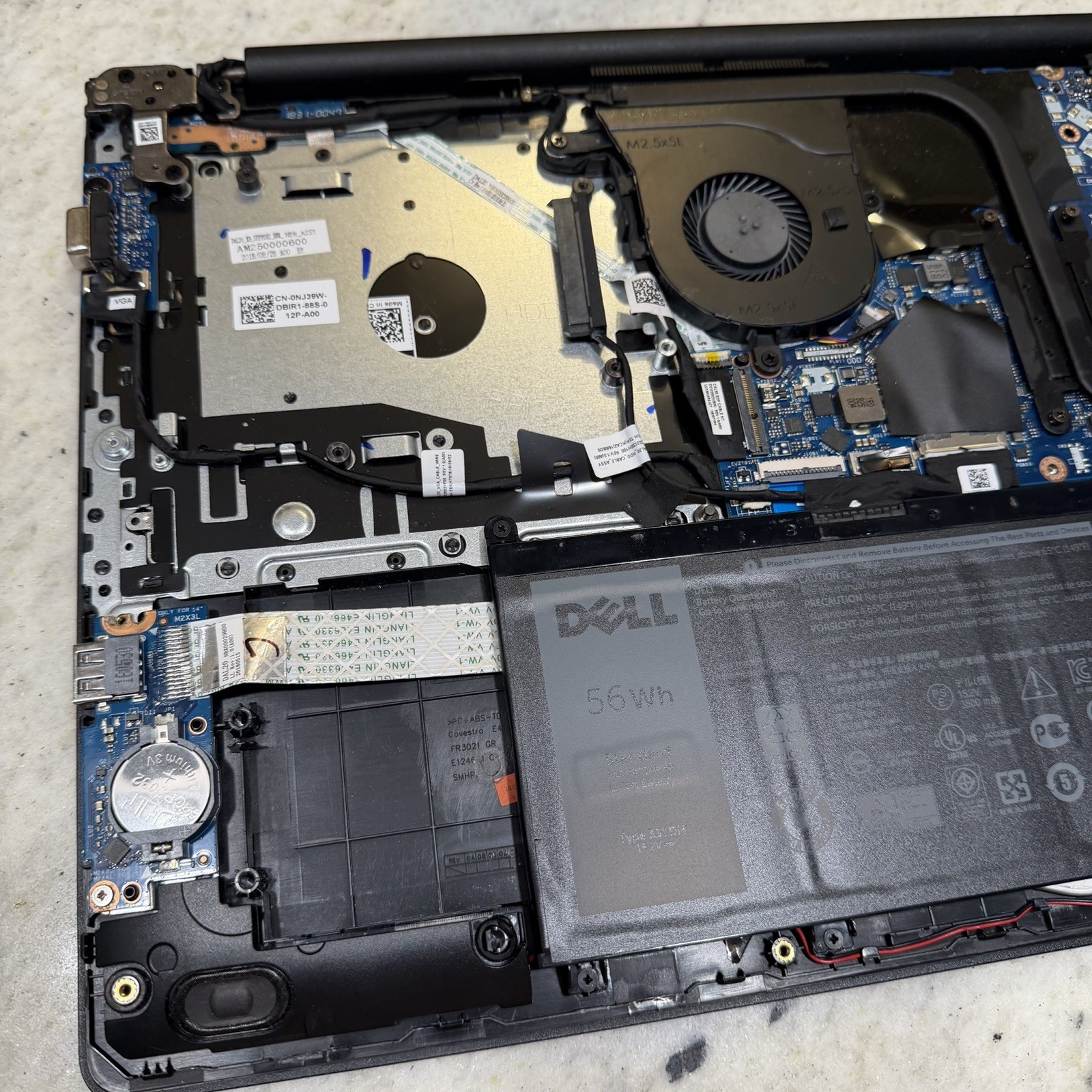 Dell Latitude 3590 i5-8250U 1.6GHz No RAM/No HDD Tested To Bios Boot