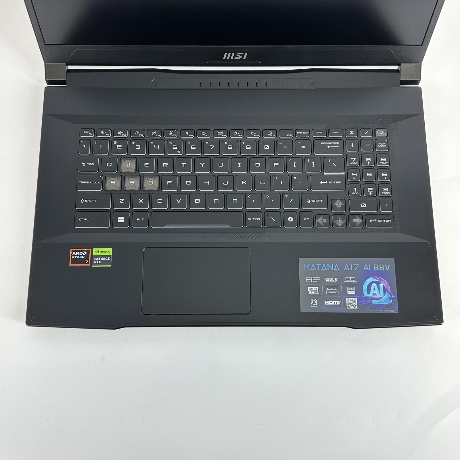 MSI Katana A17 AI 17.3 FHD 3.8GHz Ryzen 7 8845HS 16GB 1TB SSD RTX 4070 Very Good