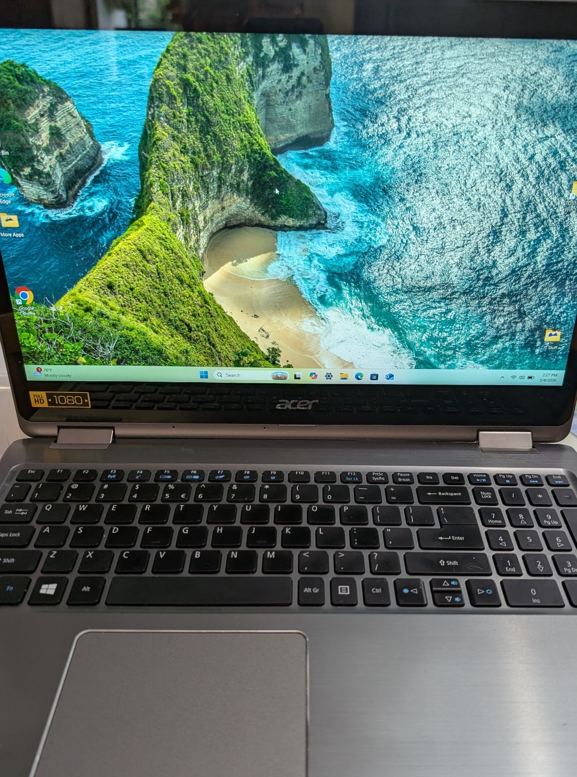 ACER ASPIRE TOUCH R5-571T INTEL I5-6200U @2.30GHZ 256GB SSD New 8GB RAM Win11