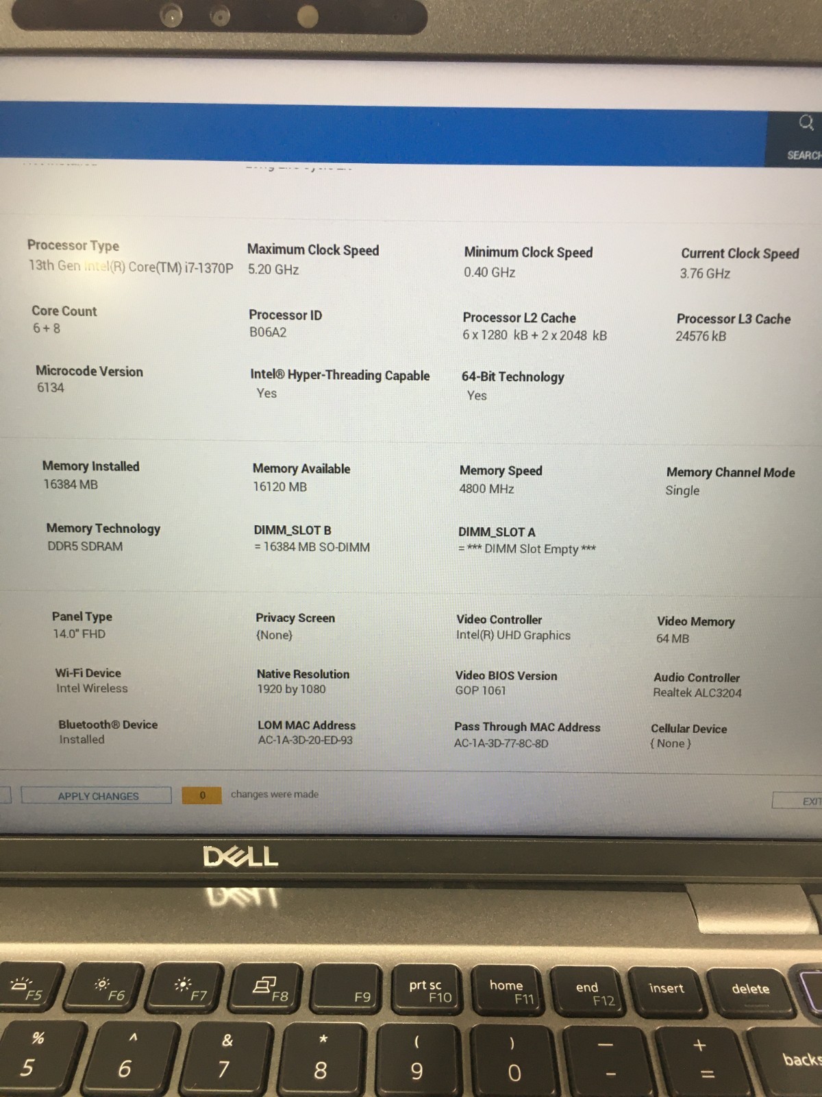 @PCD Dell Latitude 5440 14″ Core i7-1370P 512GB 16GB B Win 11 Pro NO AC