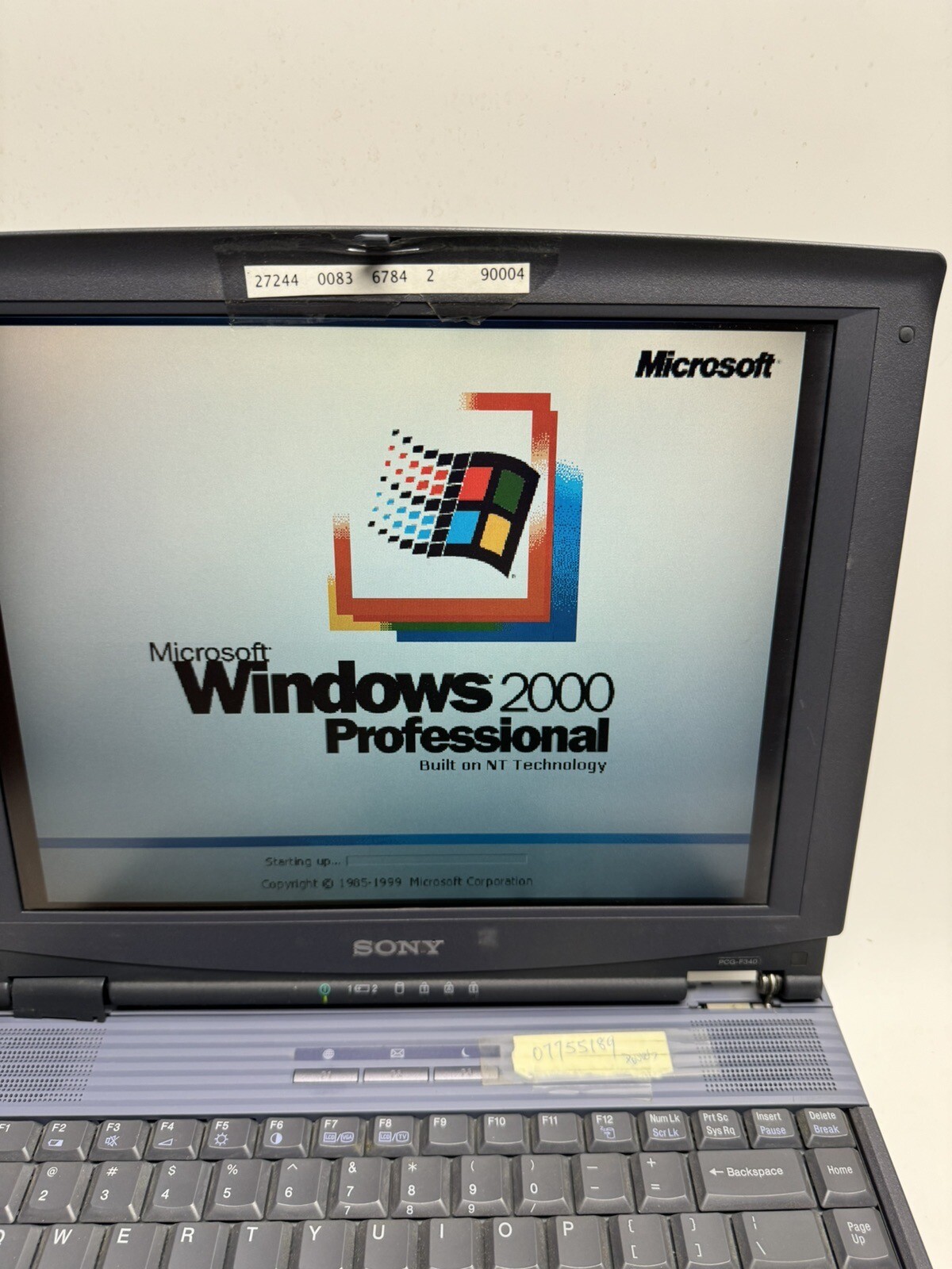 VINTAGE Sony VAIO PCG-F340 Laptop w/OEM Power Adapter For parts or repair.