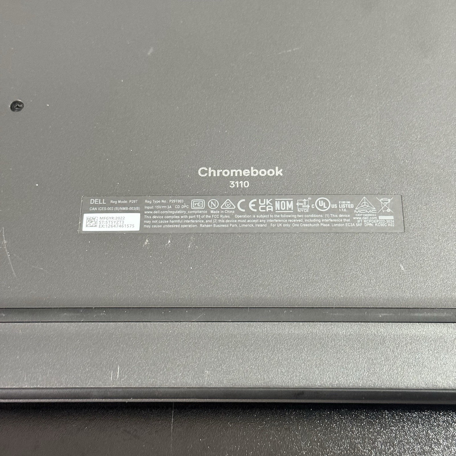 Dell Chromebook 3110 11.6-inch Laptop for Education