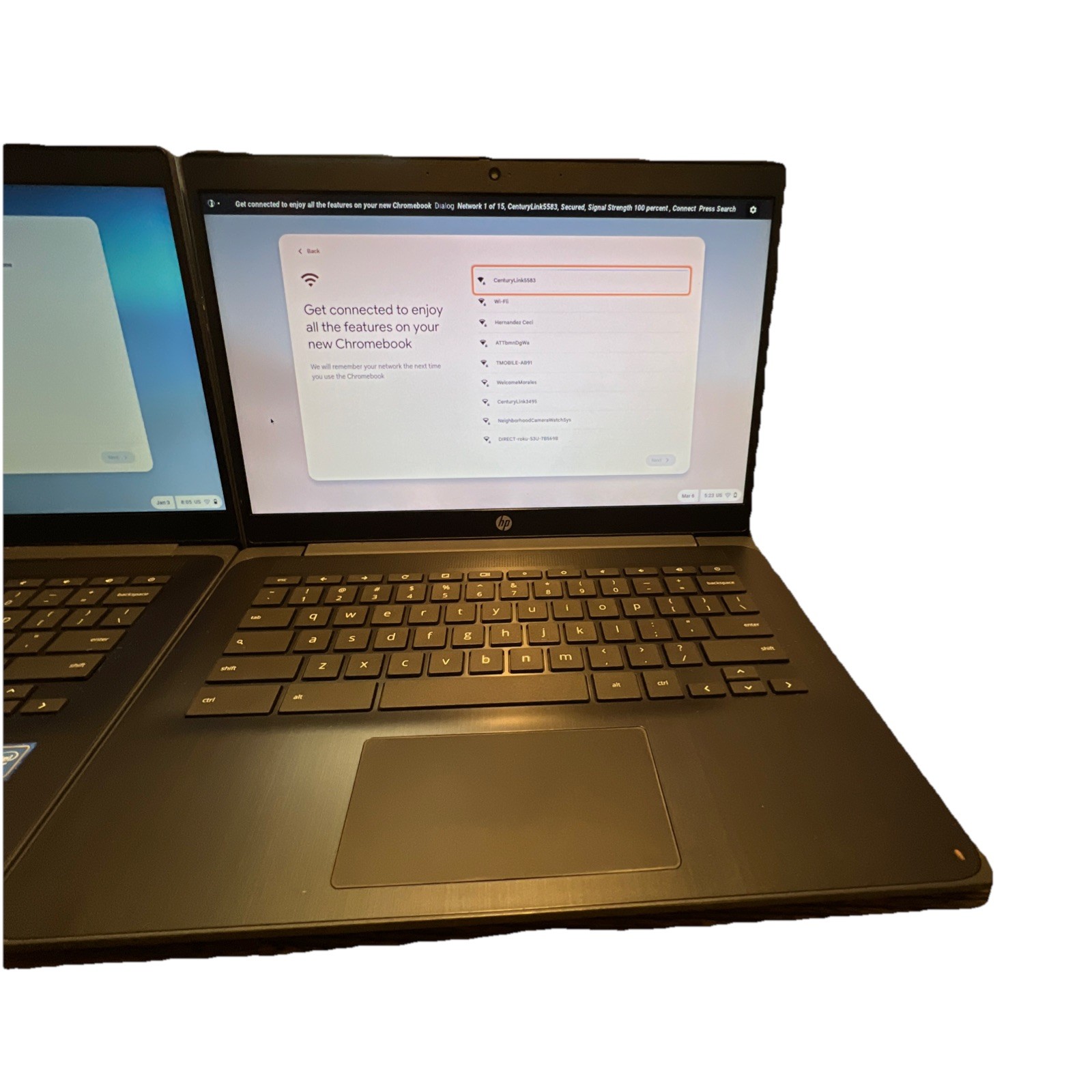 2 HP 14 G6 Chromebook 14″inch. 4 GB RAM 32 GB SSD Very Good Ac Adapters #1