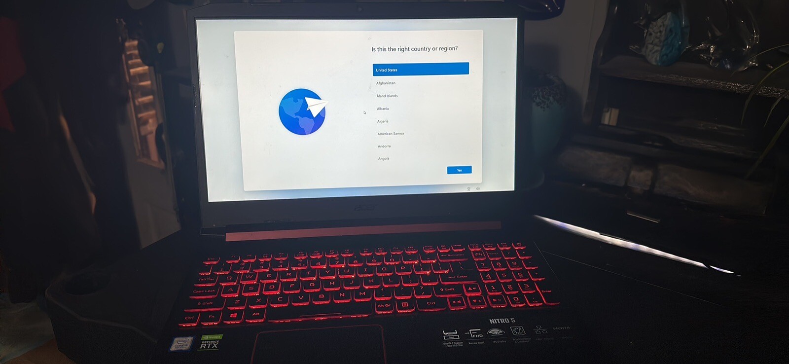 Acer Nitro 5 AN515-58 15.6 in (512GB SSD, Intel Core i5 12th Gen., 2.0GHz, 16GB