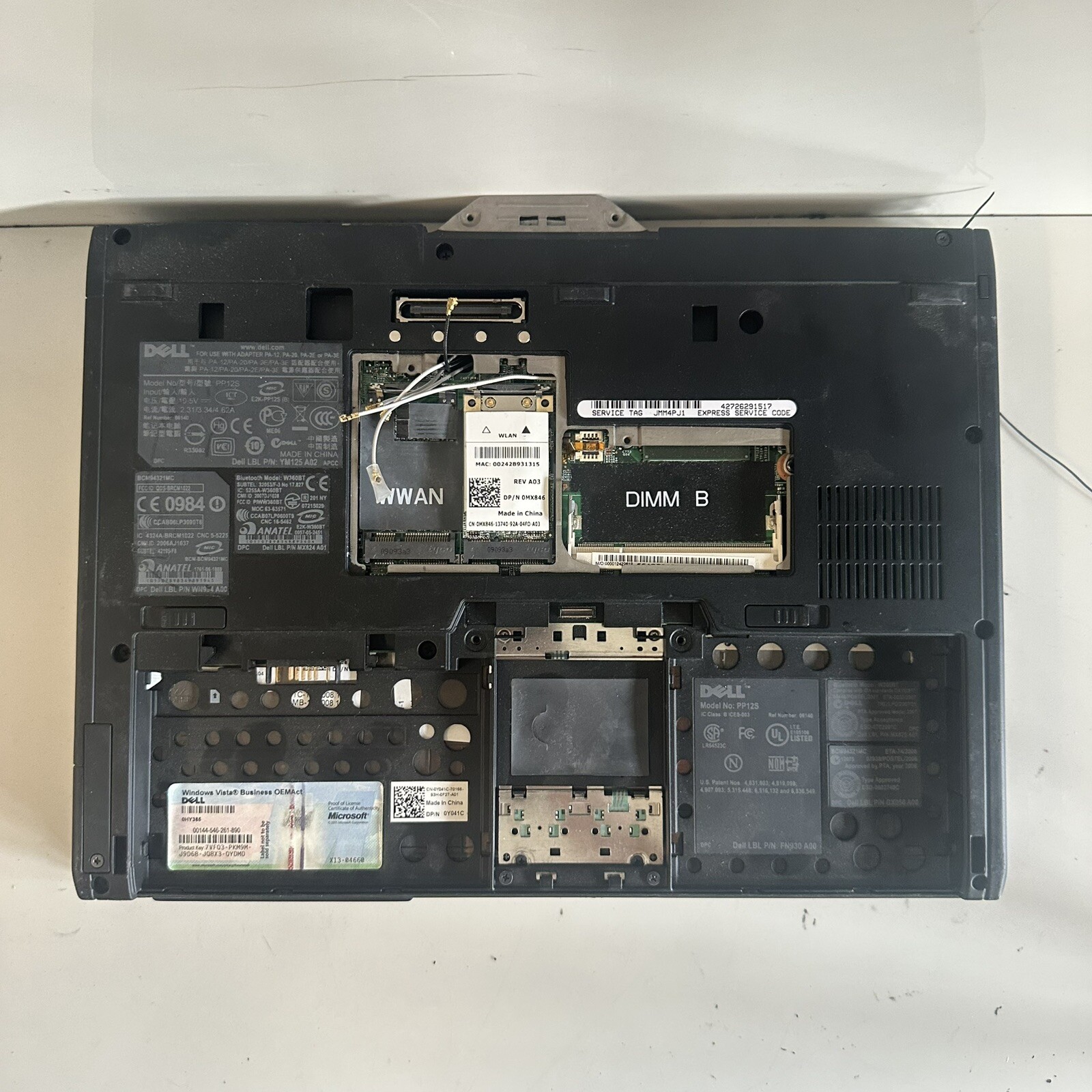 Dell Latitude XT 12.1” Laptop Intel Core 2 Duo PP12S Laptop Scraps/Salvage