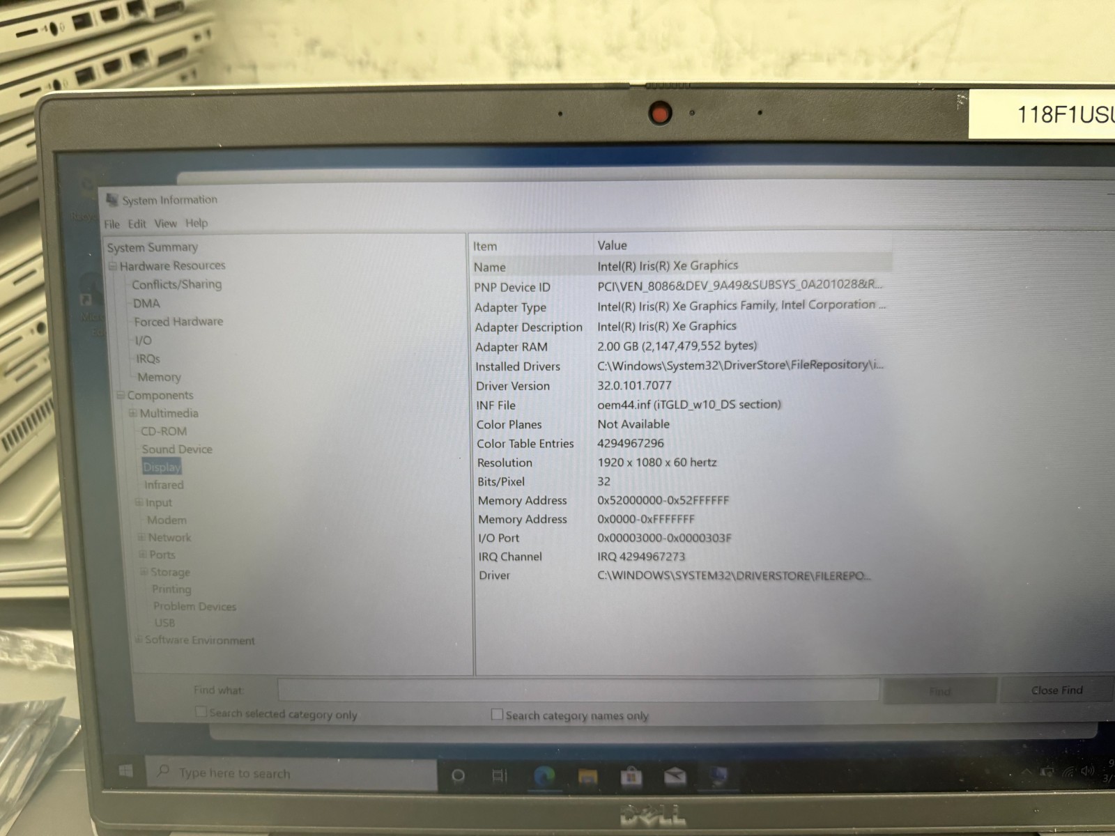 Dell Latitude 5420 Intel Core i5-1145G7 16GB RAM 256GB