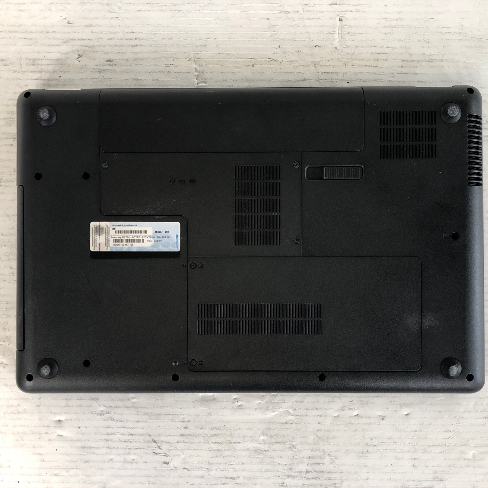 HP G62-340US Laptop AMD Athlon II P340 4GB Ram NO HD/OS/Caddy -Bad Batt -Working