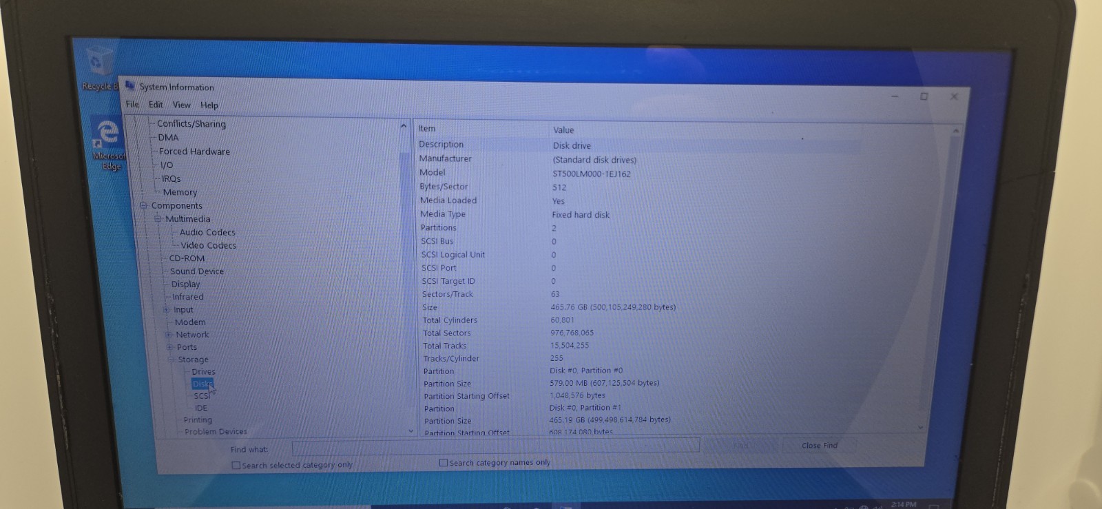 Dell Latitude E5420 14″Core i7 2620M 2.70Gz CPU 4GB RAM 500GB HDD Windows 10Pro