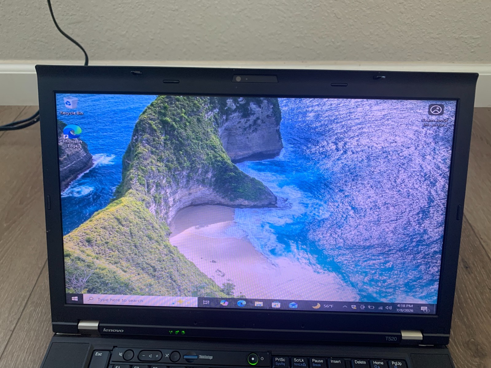 Lenovo ThinkPad T520 15.6″ Intel Core i5-2520M 2.50GHz 4GB RAM 500GB HDD Win 10