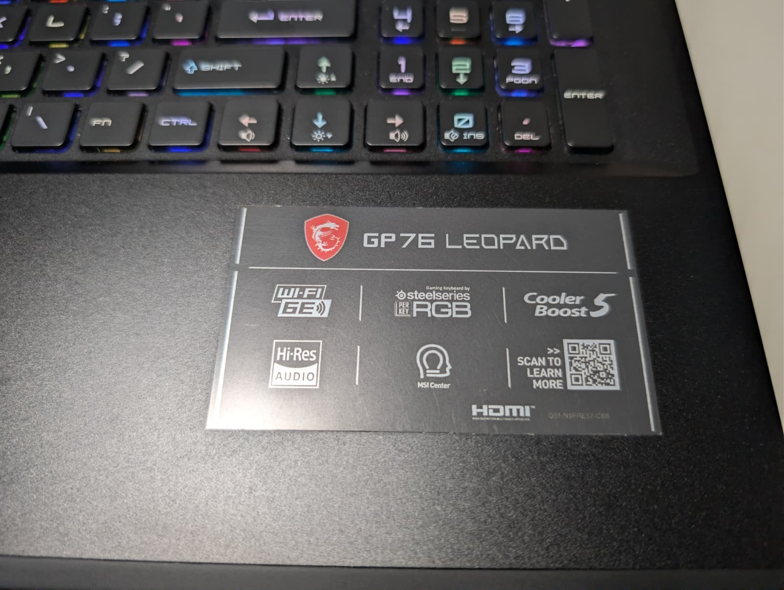 17″ MSI GP76 Leopard | i7 11th 32GB RAM 1TB SSD | FHD@300Hz RTX 3070 Backlit