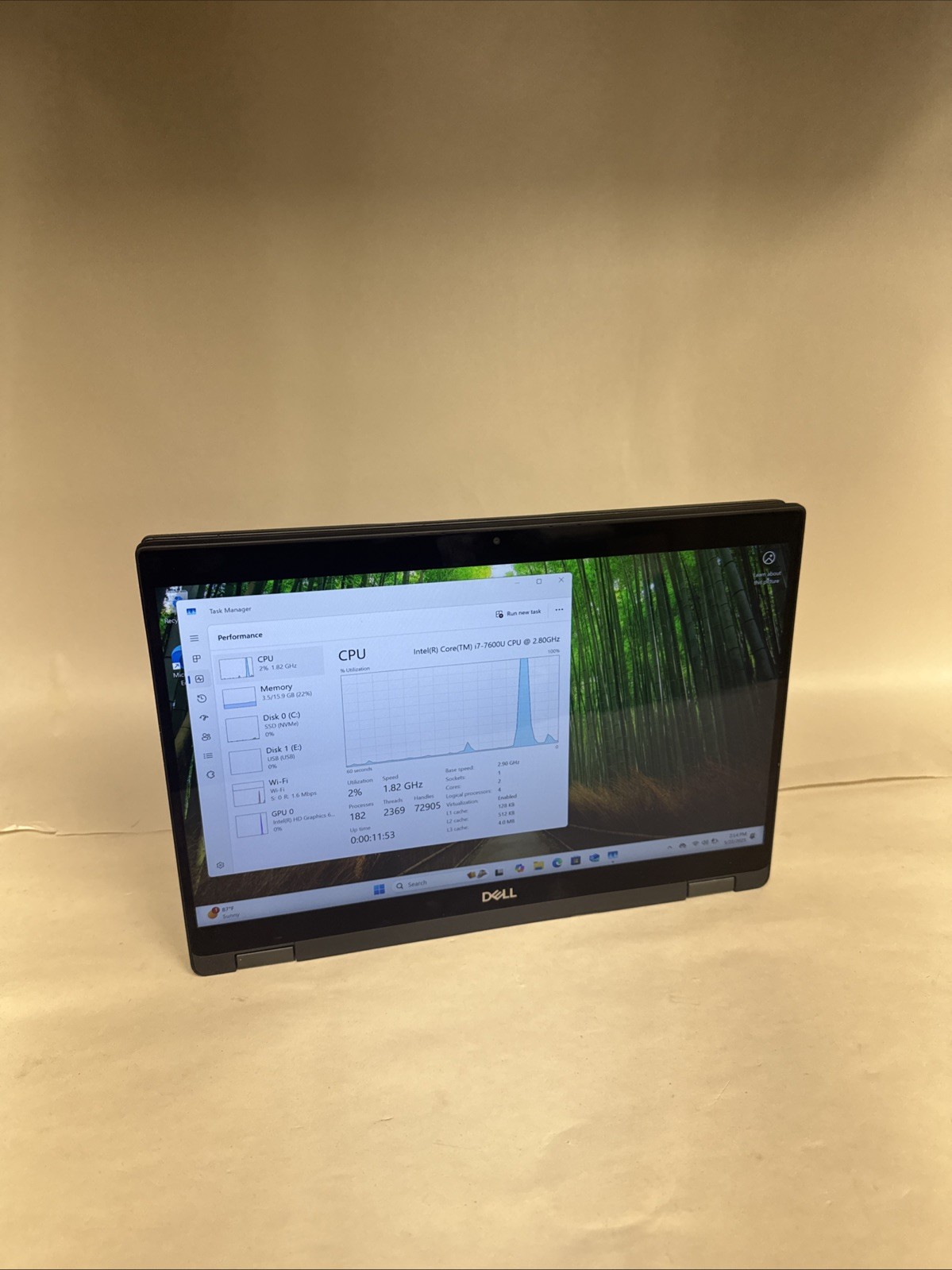 Dell Latitude 7389 13.3” (512GB SSD Intel Core i7-7600U 2.8GHz 16GB RAM) 2-In-1