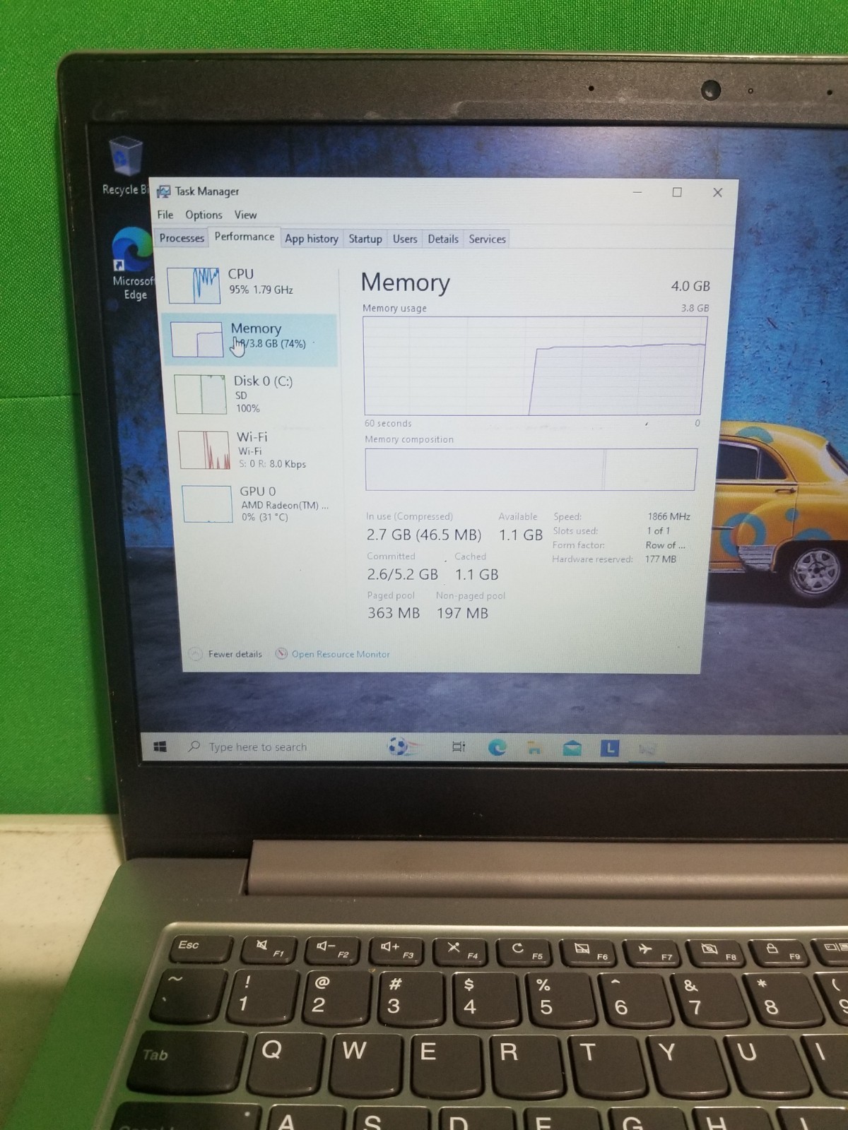 Lenovo ideapad slim 1 14AST-05 14″ A6-9220e 1.6GHz 4GB RAM 64GB SSD