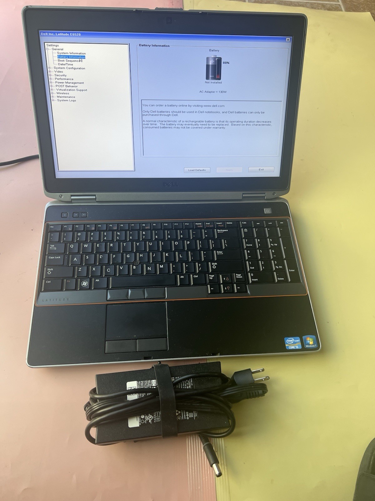 Dell Latitude E6520 Core i5-2540M 4GB RAM 128GB SSD WEBCAM BLUETOOTH 1920X1080