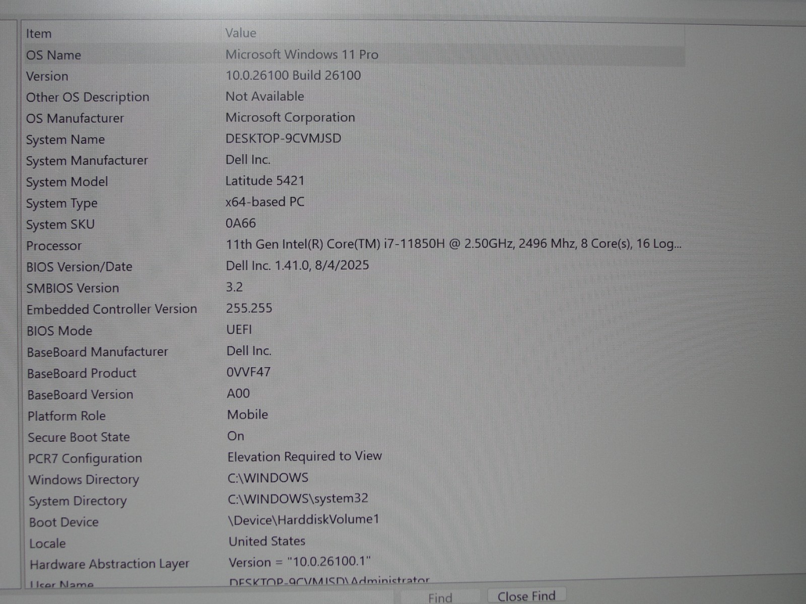 Dell Latitude 5421 14″FHD Intel Core i7-11850H 2.5GHz 32GB 512GB W11Pro +Charger