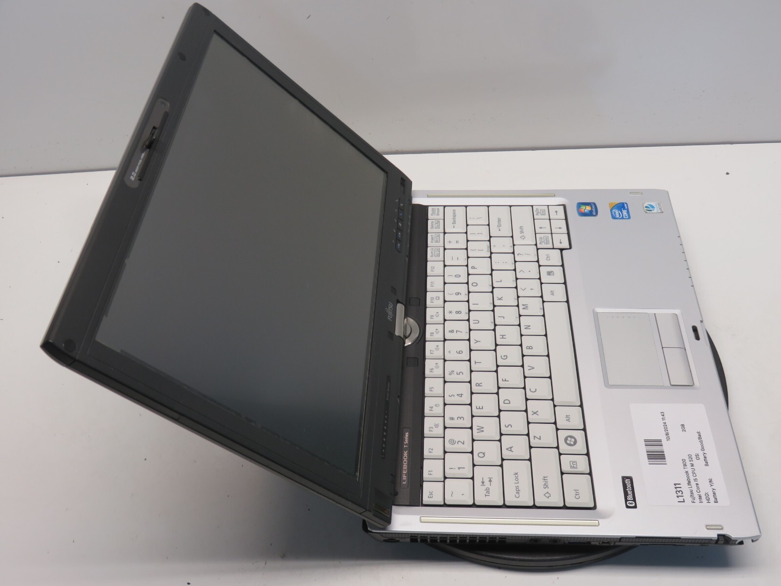 Fujitsu Lifebook T900 Intel Core i5 CPU M 520 2.40GHz 2GB NO HDD No Batt