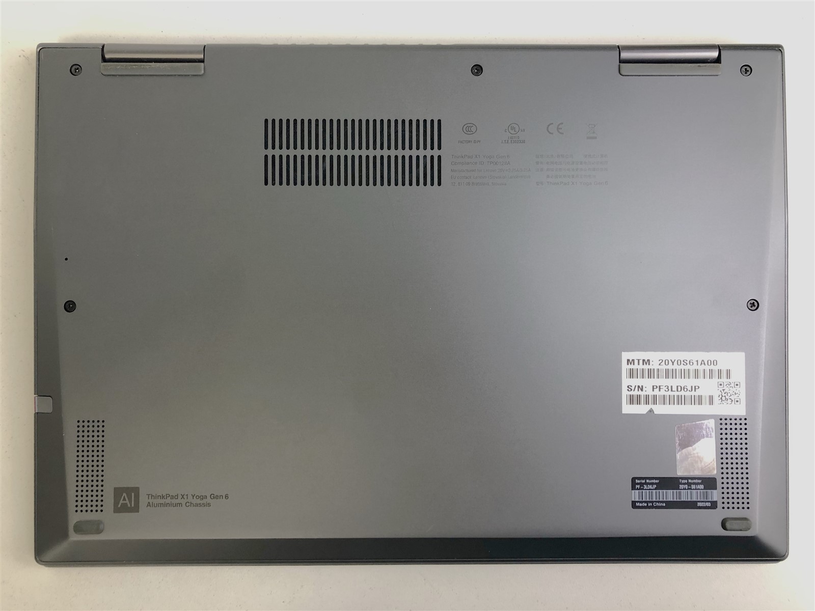 Lenovo ThinkPad X1 Yoga Gen 6: Core i5-1135G7 2.4GHz – 8GB – 512GB (SELECT)