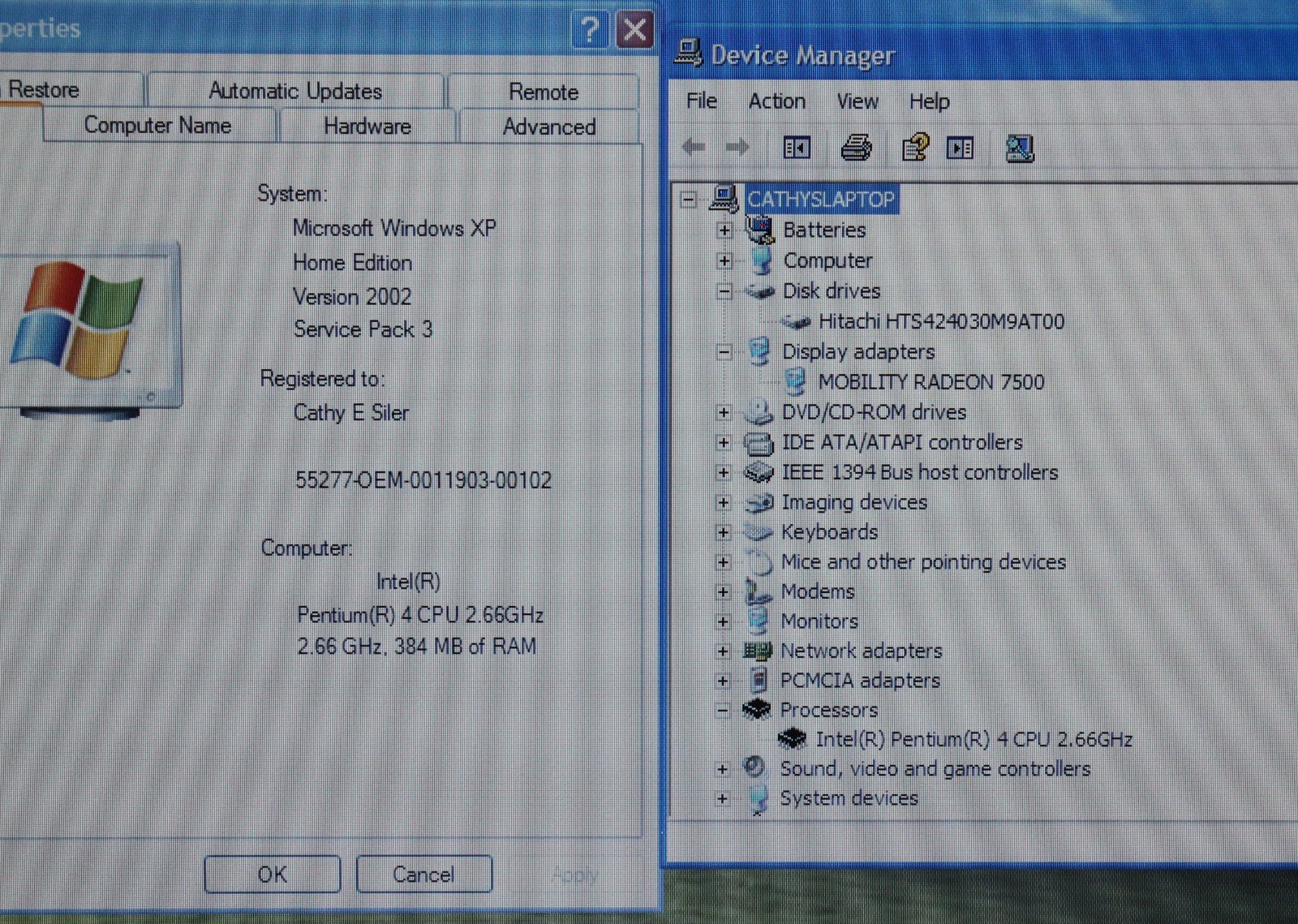 Dell Inspiron 5100 Retro Gaming WinXP Laptop – 2.66GHz P4, 384MB RAM, ATI 7500