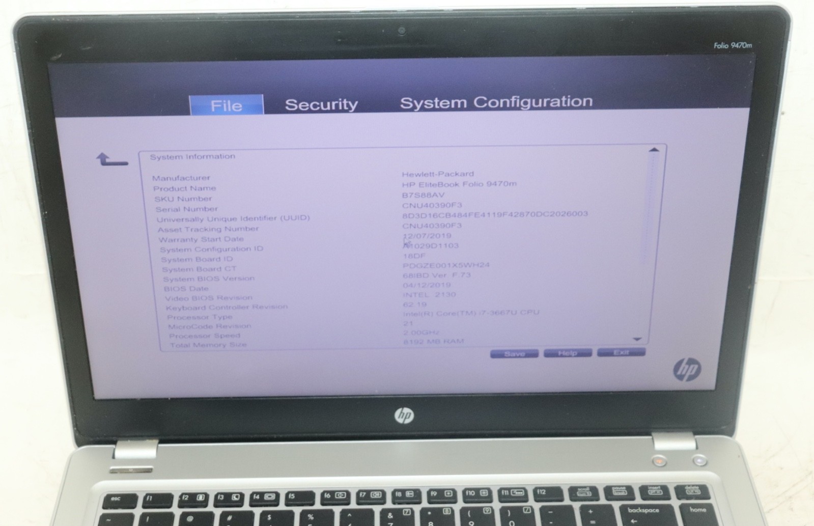 HP EliteBook Folio 9470M |Intel core i7@2.00GHz|8GB RAM|256SSD|Webcam