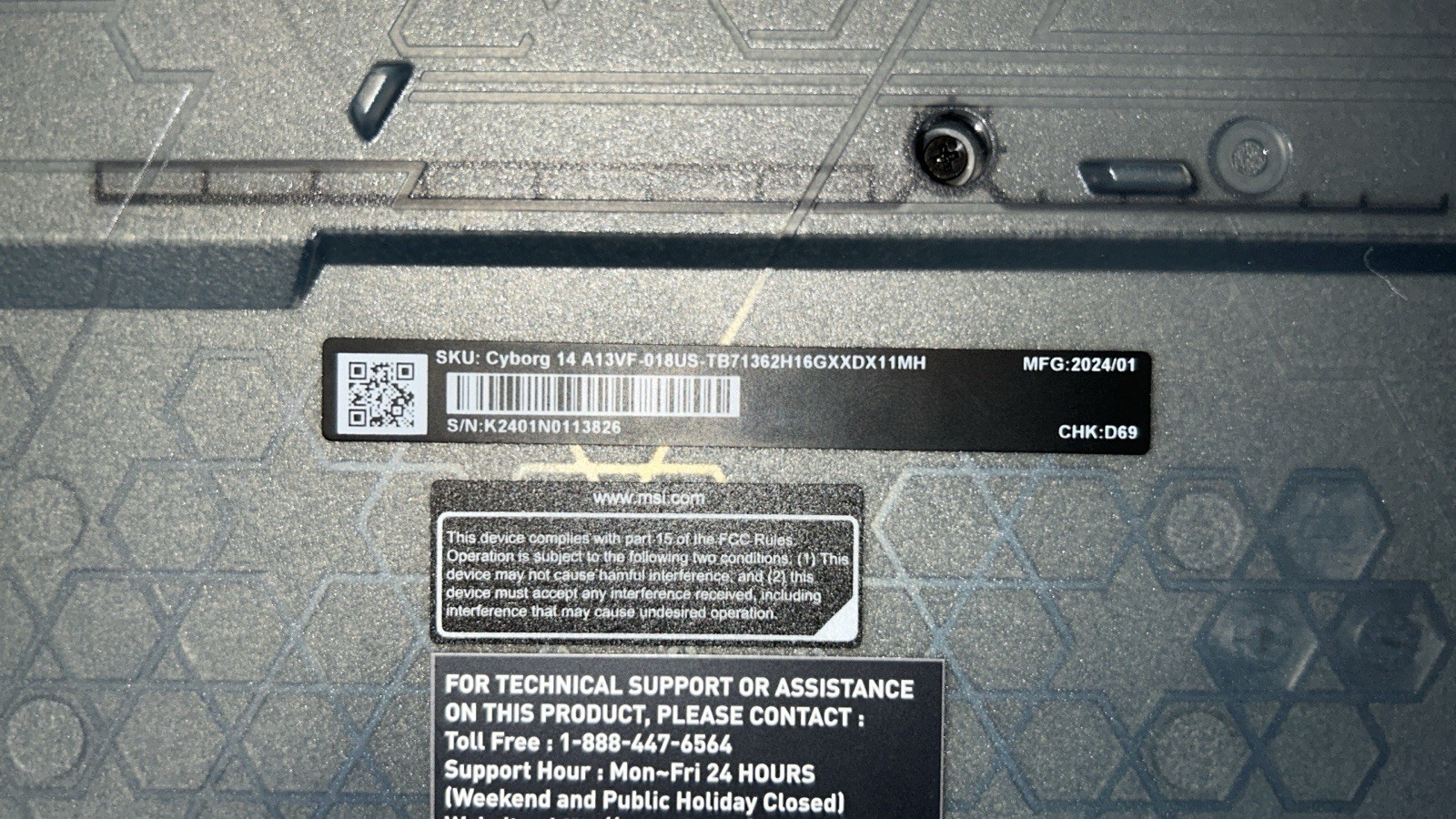 Msi Cyborg 14 Gaming Laptop