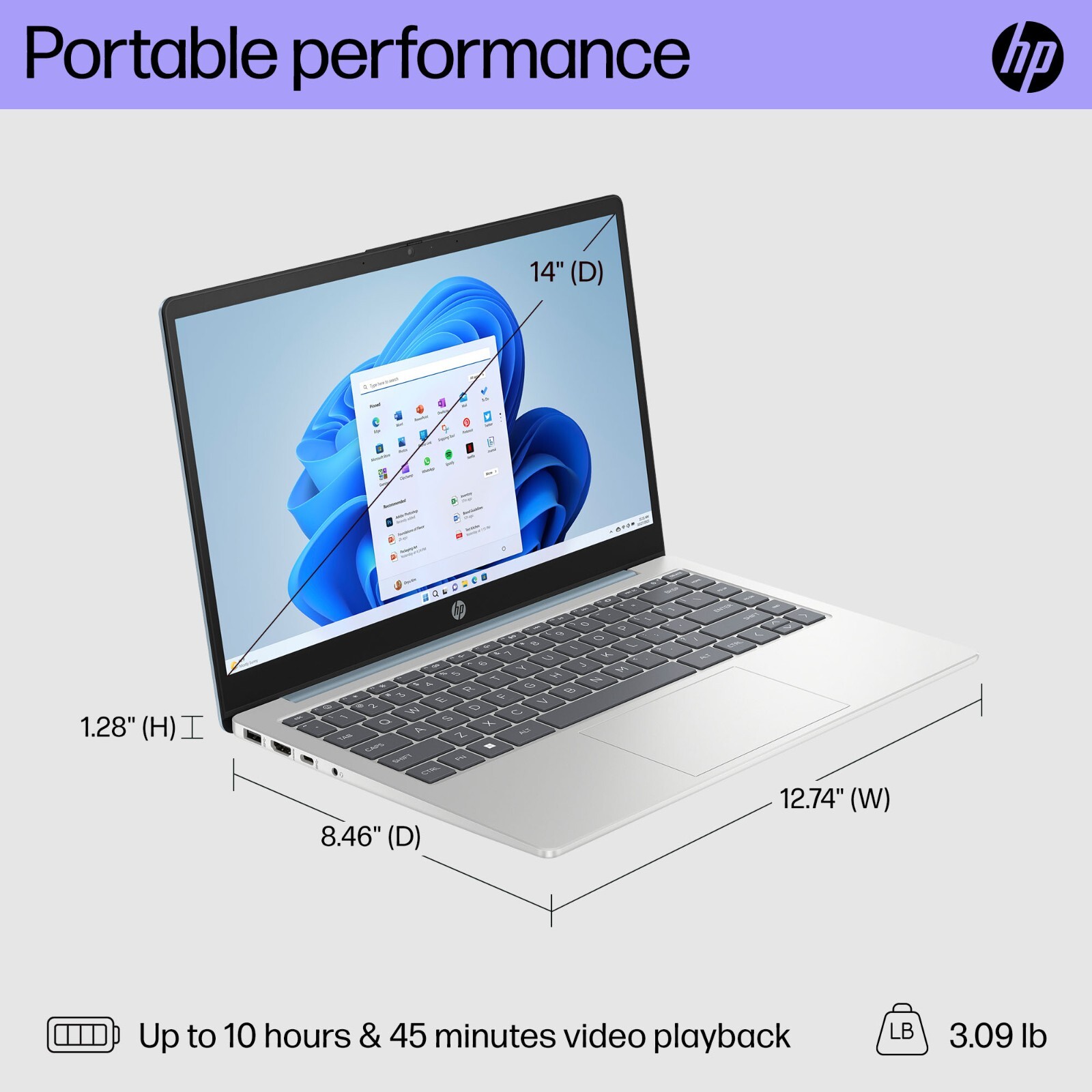 2026 HP Laptop Computer 14″ 8-Core Intel i3 Up to 32GB RAM & 2TB SSD Pro Office