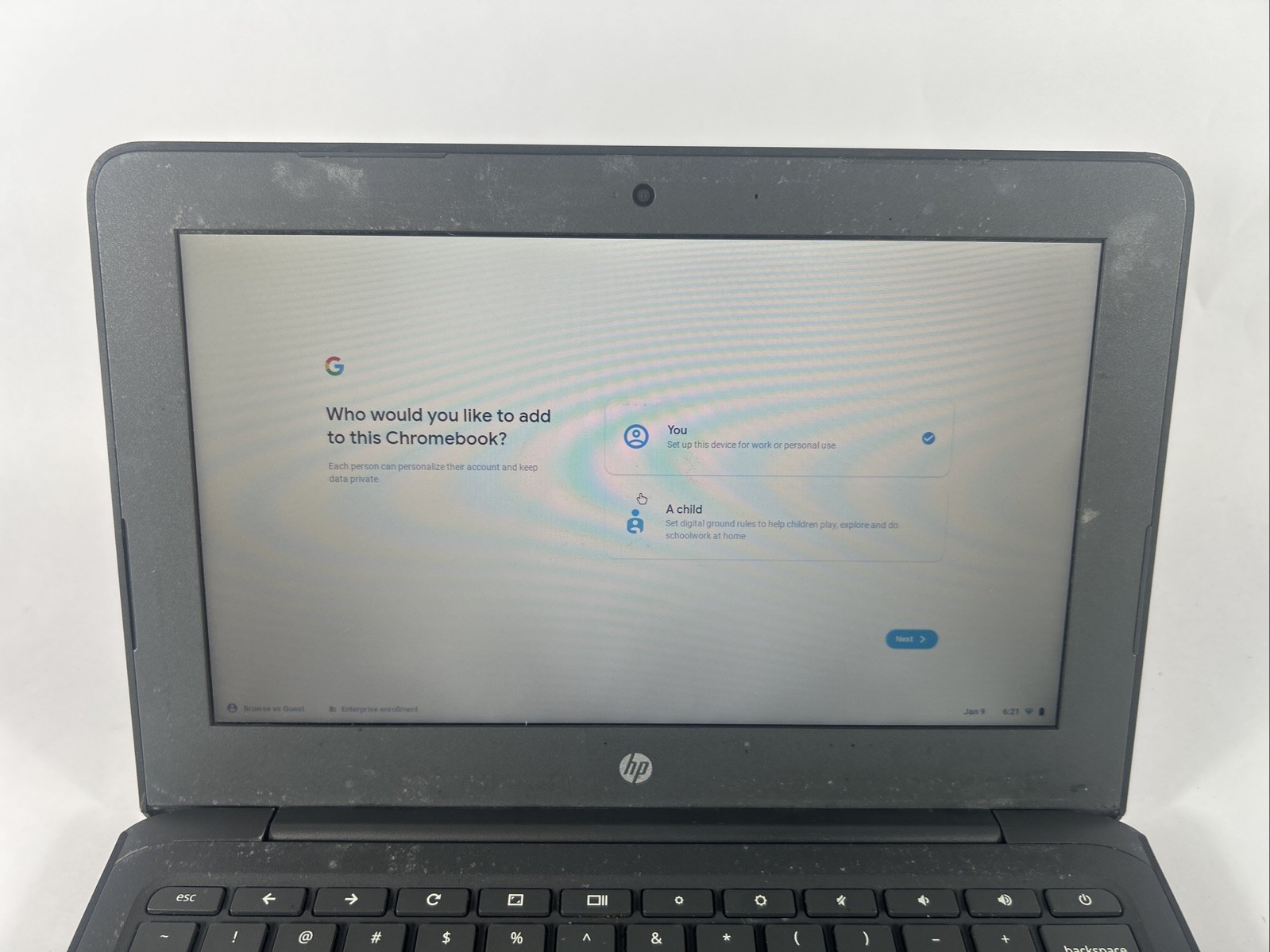 HP Chromebook 11 G6 EE 11.6″ Intel Cele 4GB RAM 16/32GB Chrome Grade B