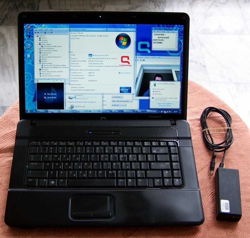 HP Compaq 615 15.6″ AMD 2Core 2.20GHz, 4GBRam 320GB, WifI, HD-3200 Win7 Ultimate