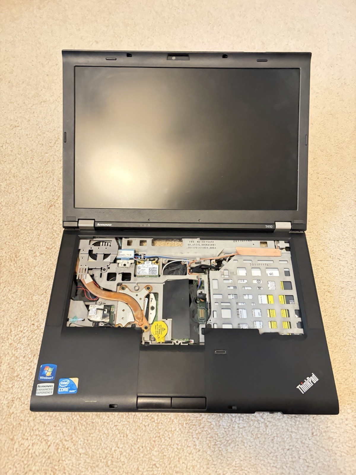 Lenovo ThinkPad T410 *FOR PARTS*