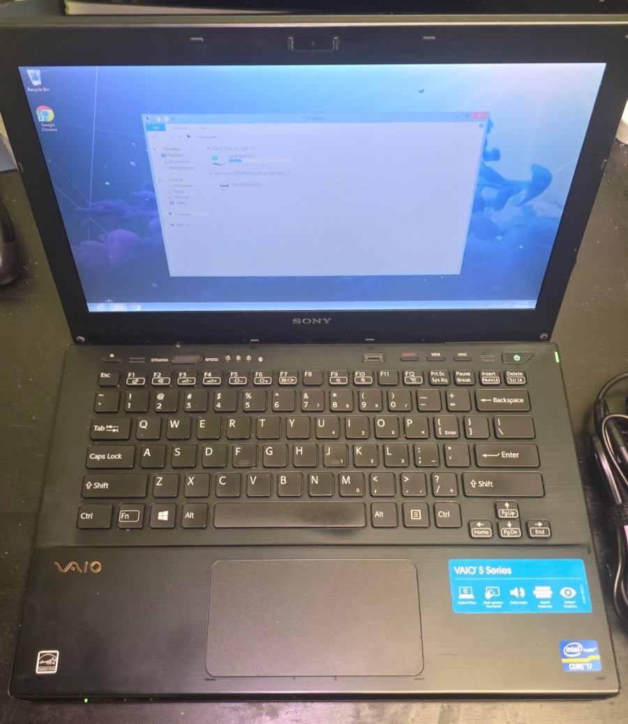 Sony Vaio SVS13A25PXB 13″ S Series Rare (2012) Carbon Fiber