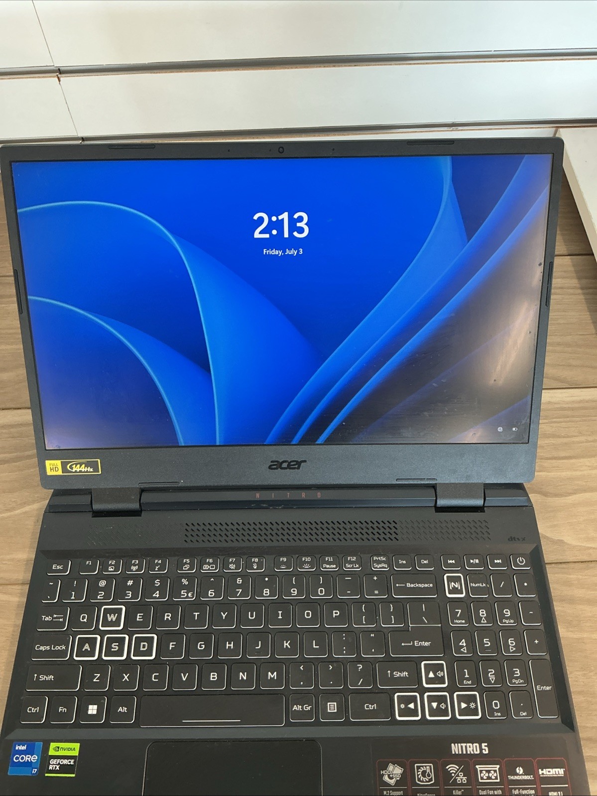 Acer Nitro 5 15.6″ Gaming Laptop i5-12500H RTX 3050 16GB RAM 1 TB SSD Black