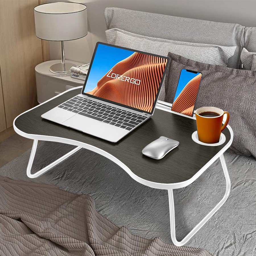 Portable Laptop Bed Table Foldable Lap Desk for Sofa Couch Workstation