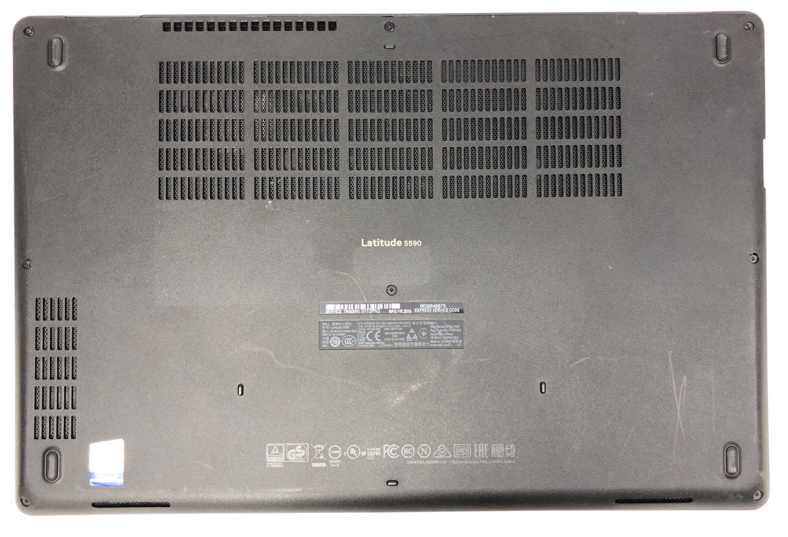 Dell Latitude 5590, Intel Core i5-8350U @1.70Ghz, 8GB RAM, NO SSD/OS, FOR PARTS
