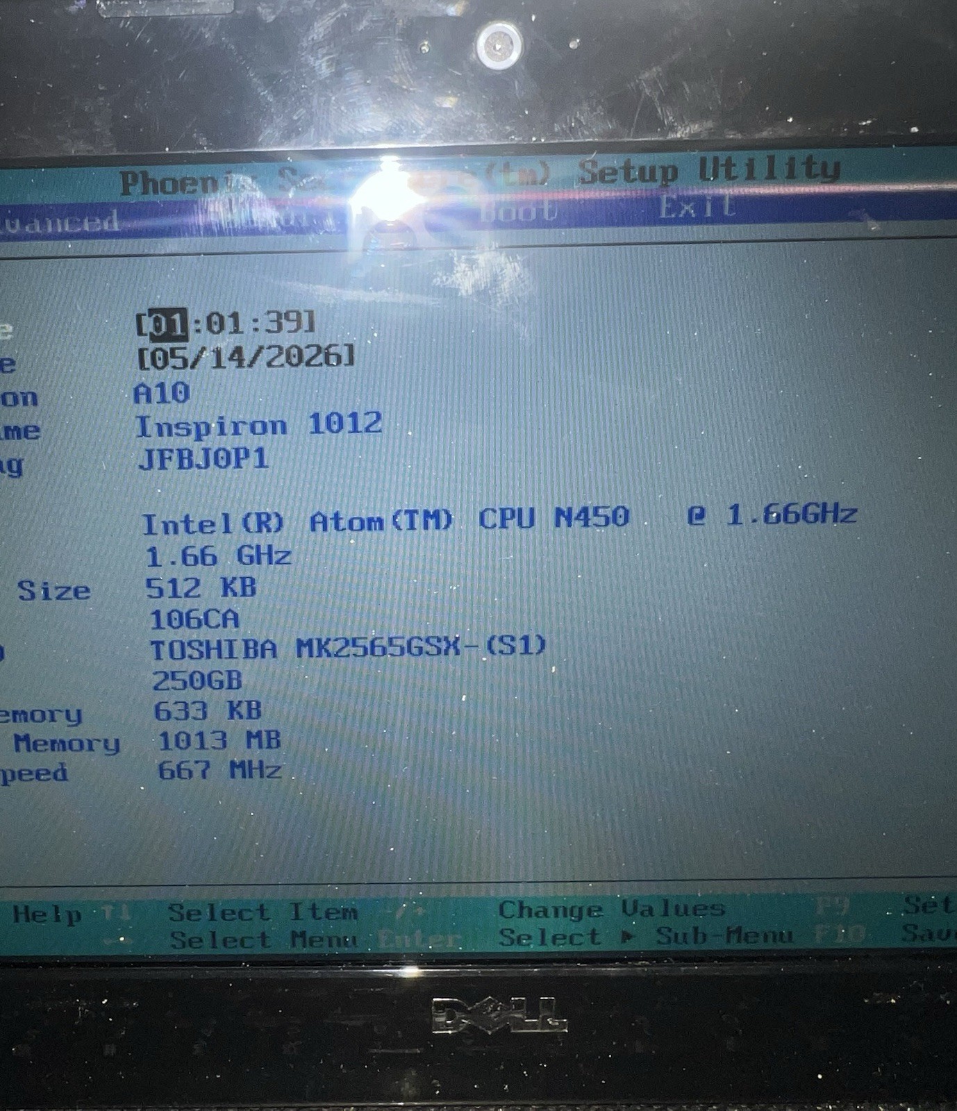 Dell Inspiron Mini 1012 Netbook Intel Atom N450 250GB 10.1″ Webcam Win 7