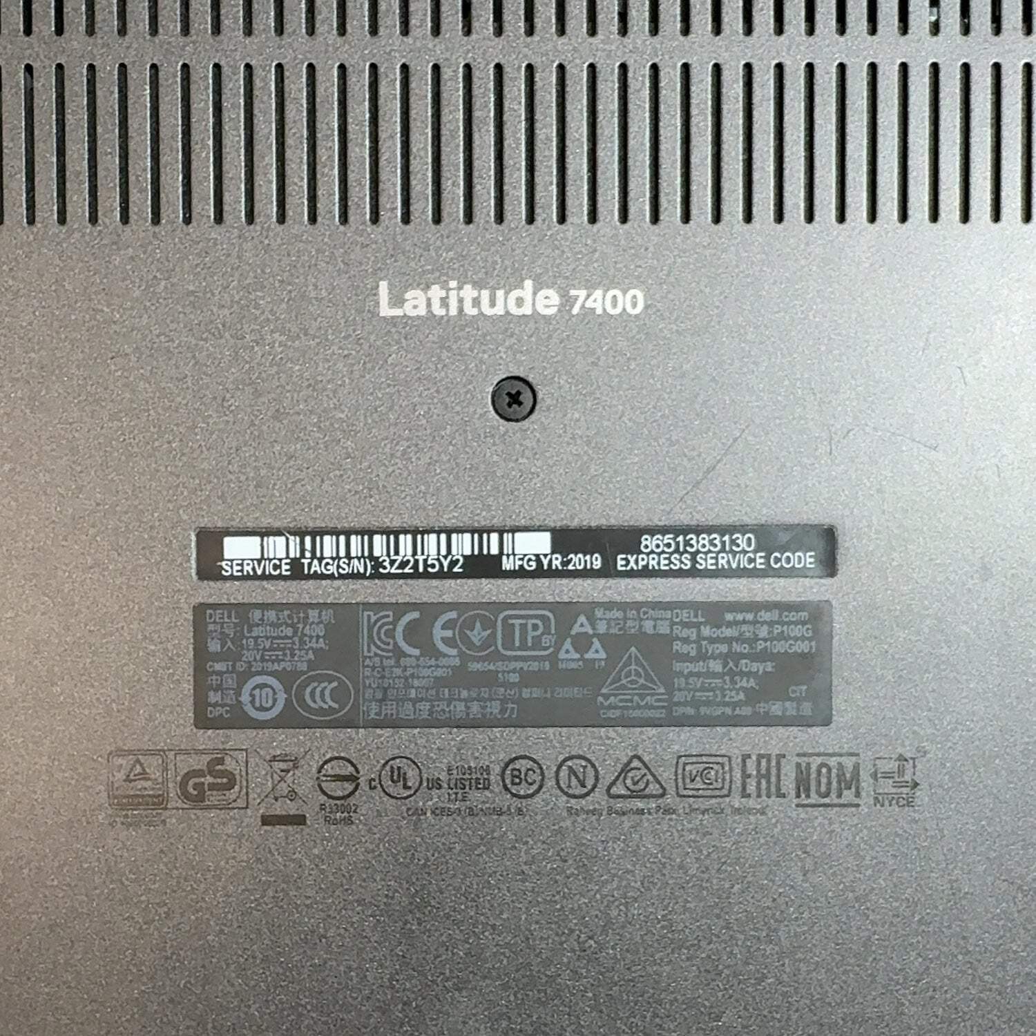 Dell Latitude 7400 13.3″ i5-8365U 2.0GHz 8GB RAM 256GB SSD