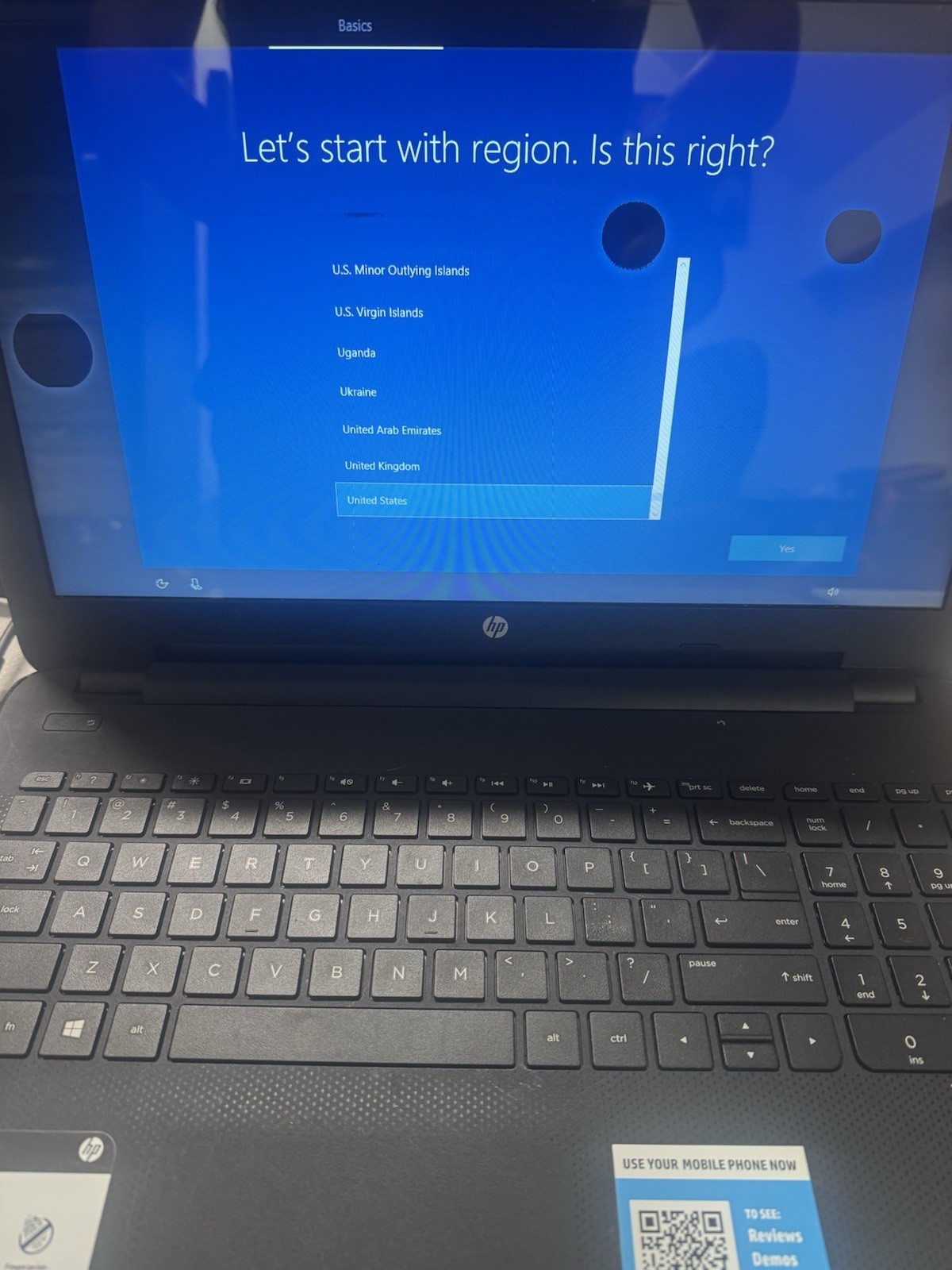 HP 15 Laptop AMD A6 4GB 500GB 15.6″ Parts/Repair No Charger
