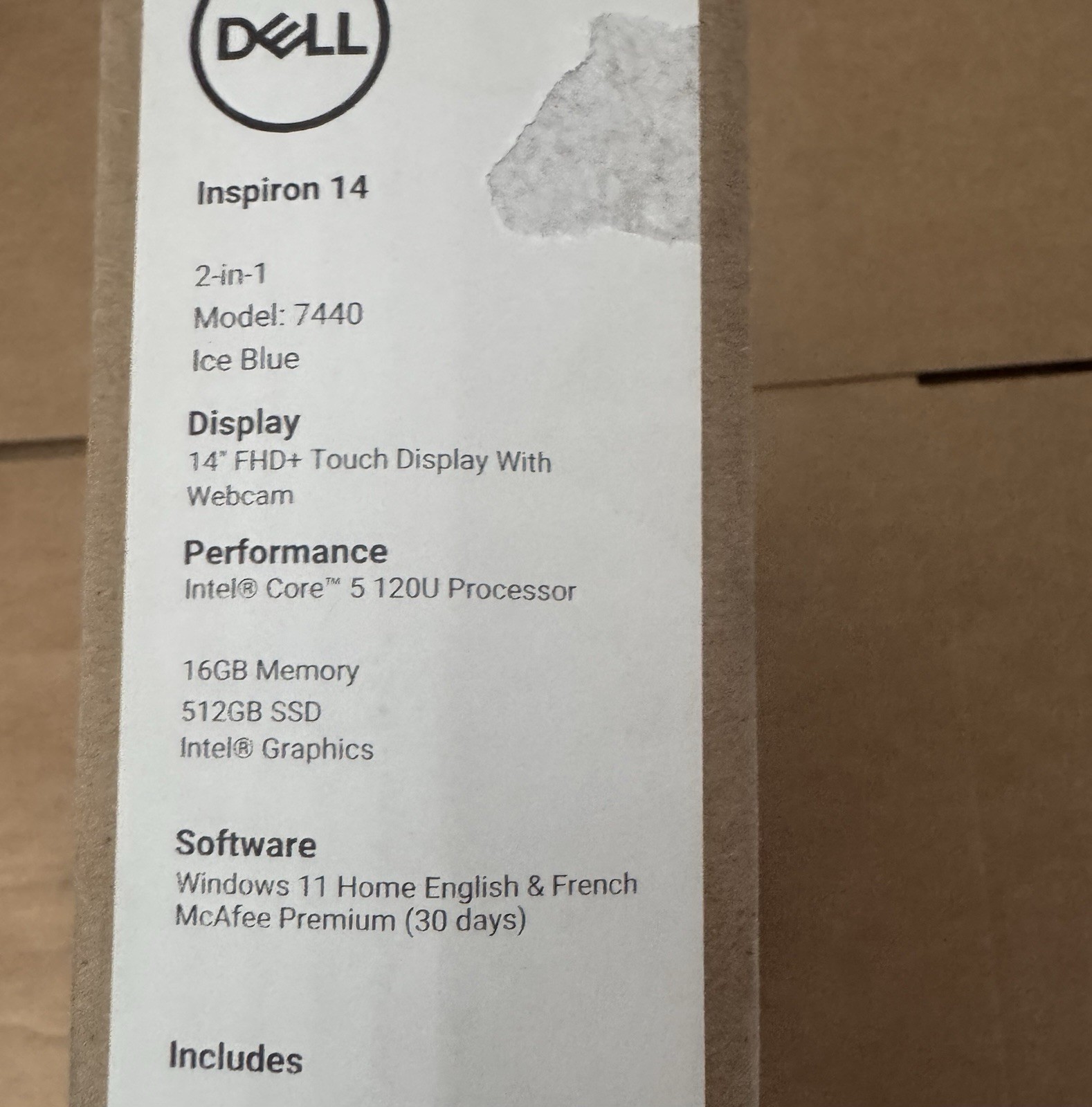 Dell Inspiron 14 7440 2-in-1 | i5-1334U | 8GB DDR5 | 512GB SSD | Touch | Win 11