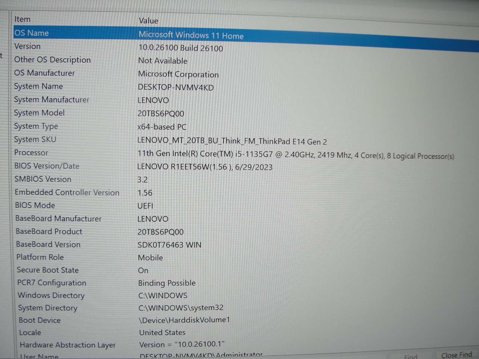 Lenovo ThinkPad E14 Gen2 14”FHD Intel Core i5-1135G7 2.4GHz 16GB 512GB SSD