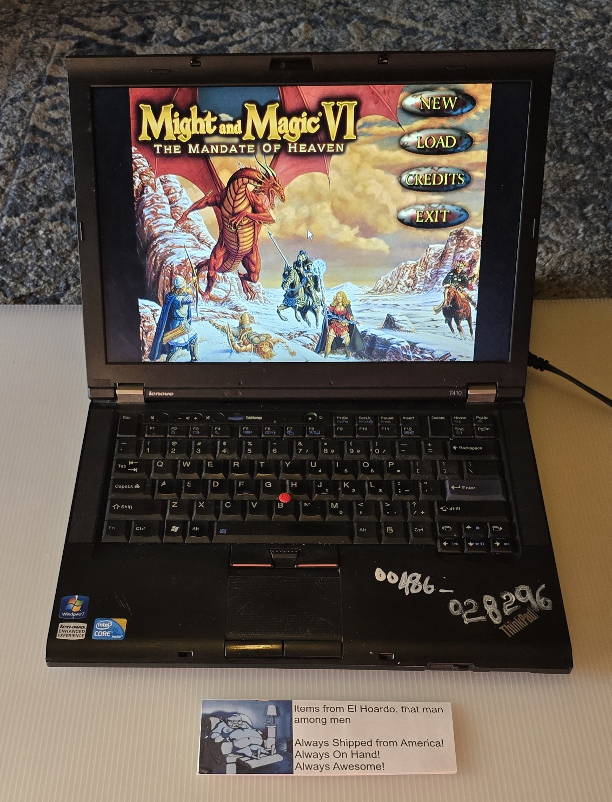 Lenovo ThinkPad T410 14″ Laptop, i5-M520/6GB RAM/500GB HDD/Windows 7 Pro