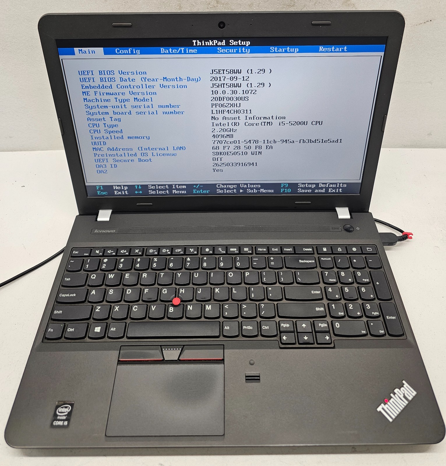 Lenovo ThinkPad E550 15.6″ Laptop Intel Core i5-5200U 4GB Ram NO HD/OS (FL)