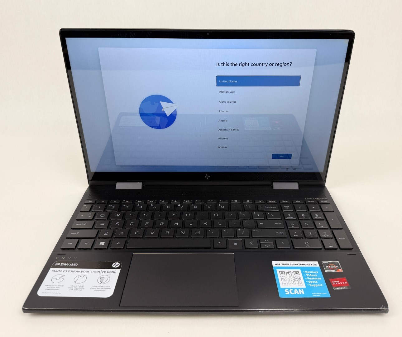 HP ENVY x360 15m-ee0013dx 15.6″ FHD Touch Ryzen 5 4500U 2GHz 8GB 256GB W11 Dents