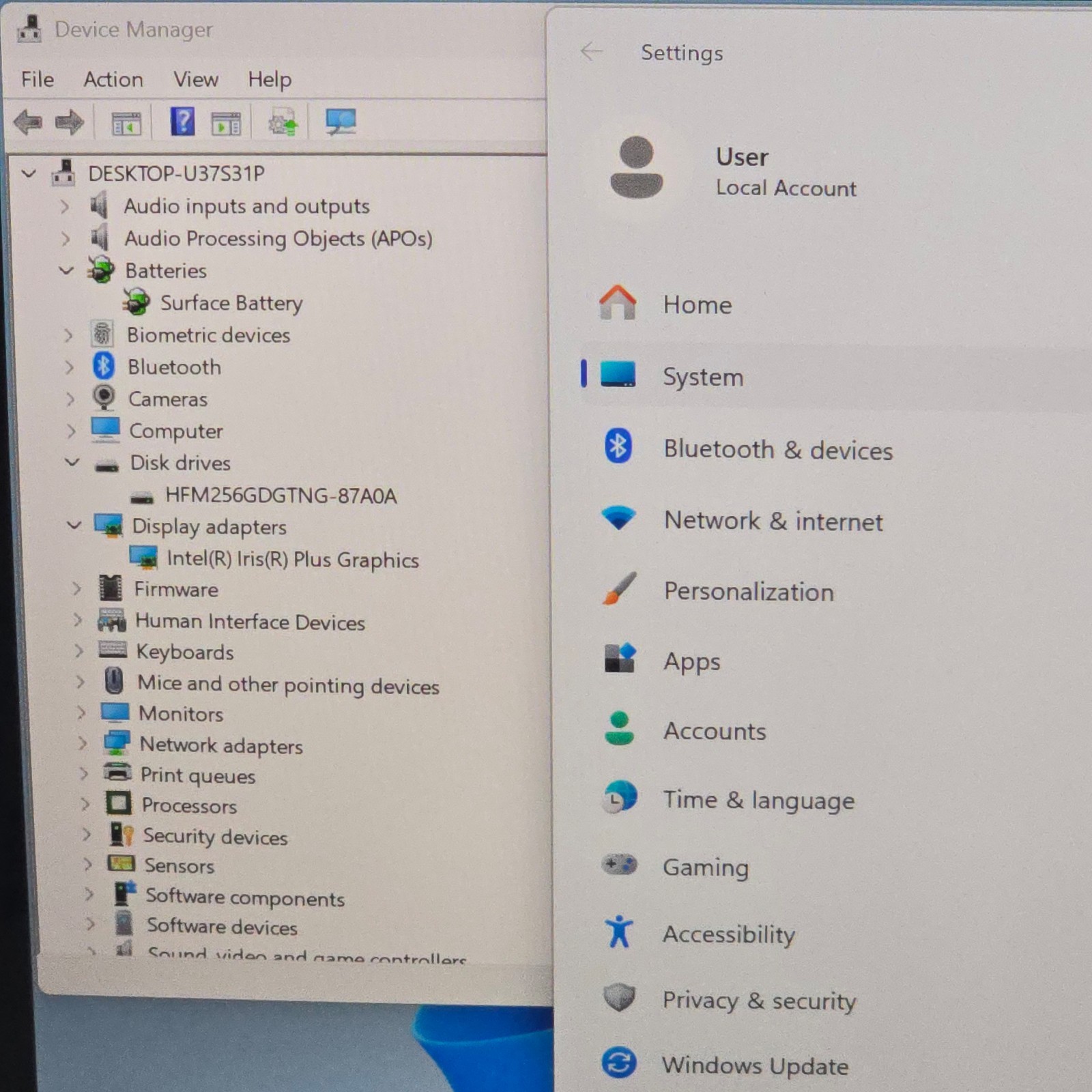 Microsoft Surface Laptop 3 1868 Intel Core i7-1065G7 16GB RAM 256GB SSD *Battery