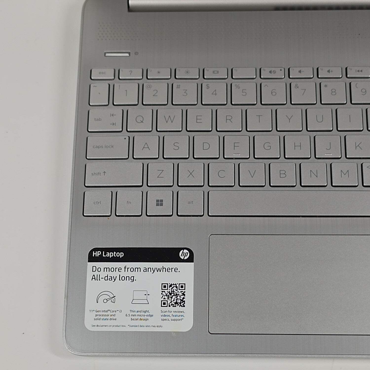 HP Laptop 15-DW 15.6″ i3-1115G4 3.0GHz 8GB RAM 250GB SSD