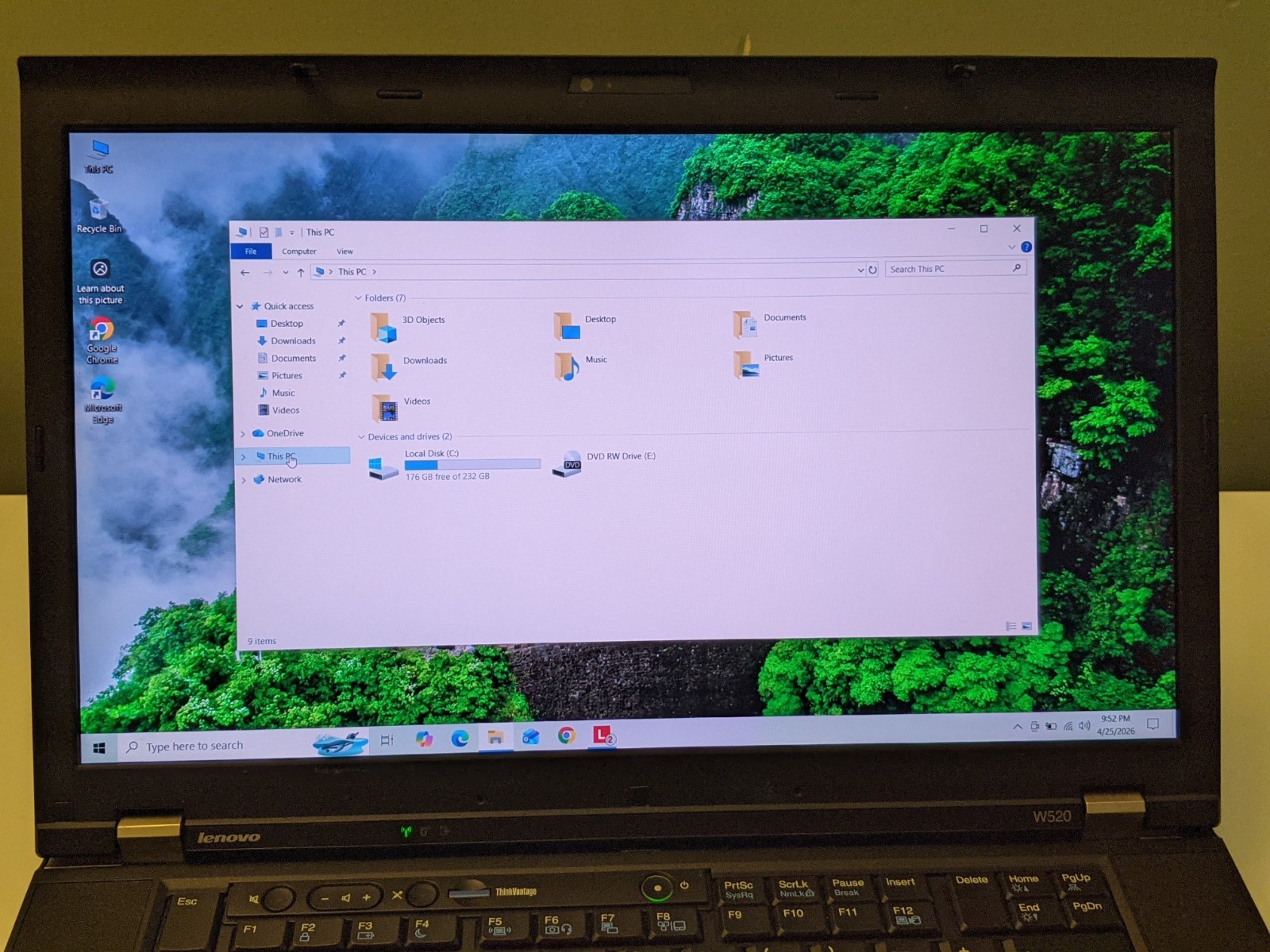Lenovo ThinkPad W520 15.6” Laptop i7 Extreme 32GB RAM 250GB SSD Win 10 Pro