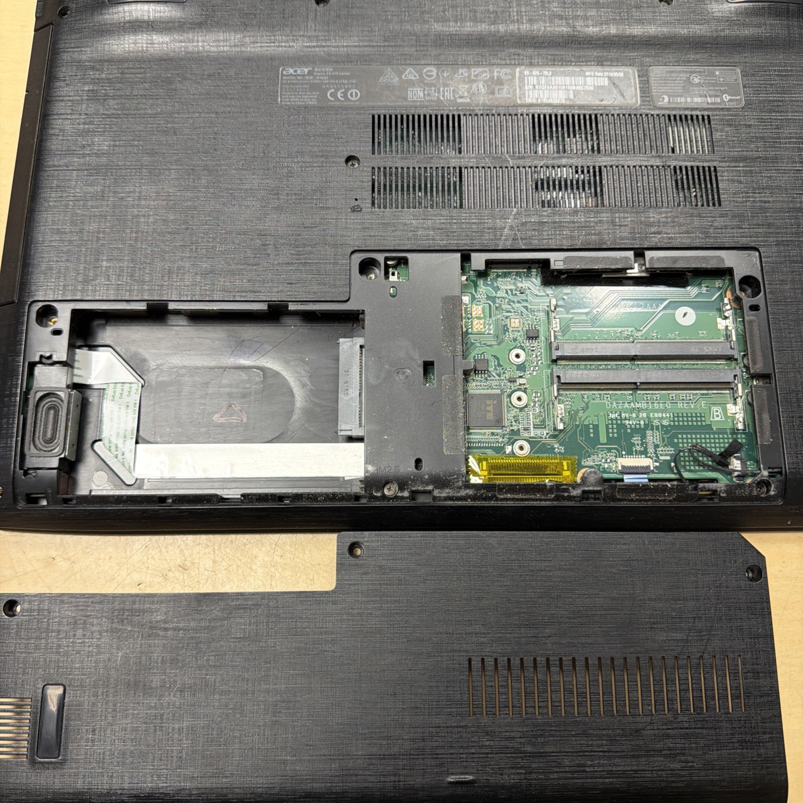 *PARTS Acer Aspire E 15 E5-575-72L3 Laptop Intel Core i7-6500U NO RAM/HD/OS