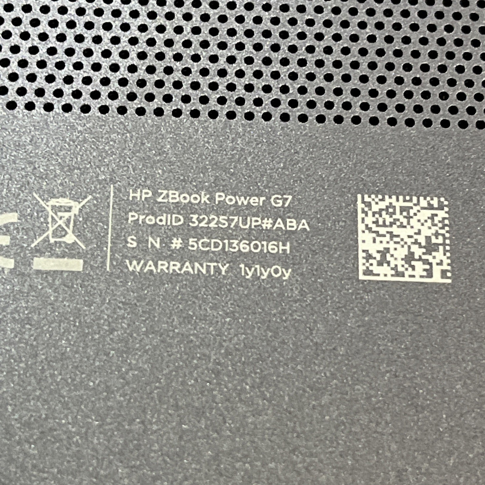 HP ZBOOK POWER G7 MOBILE INTEL CORE I7-10850H 2.70GHZ 8GB RAM NO HD