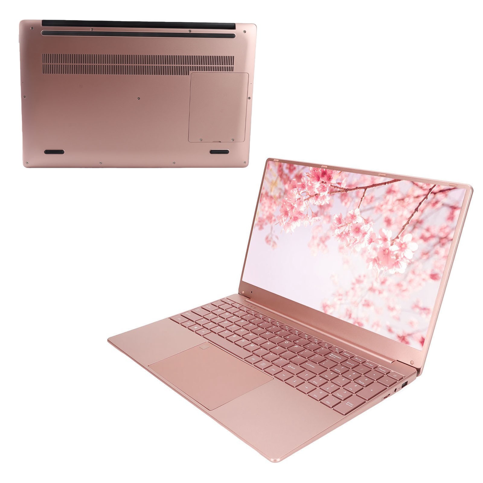 15.6in Laptop For N5095 CPU For Win11 Pink Laptop With Fingerprint Keypad B GQDZ