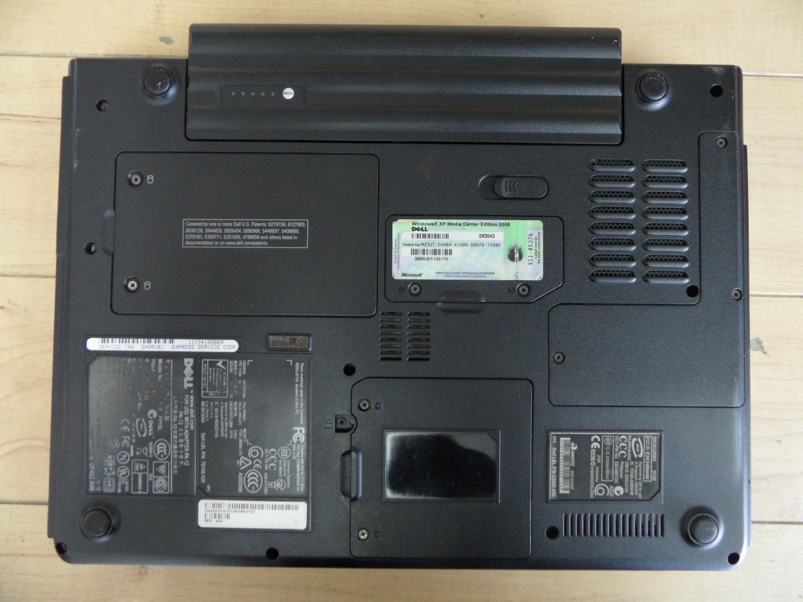 Dell XPS M140 Laptop For Parts Posted Bios Hard Drive Wiped *