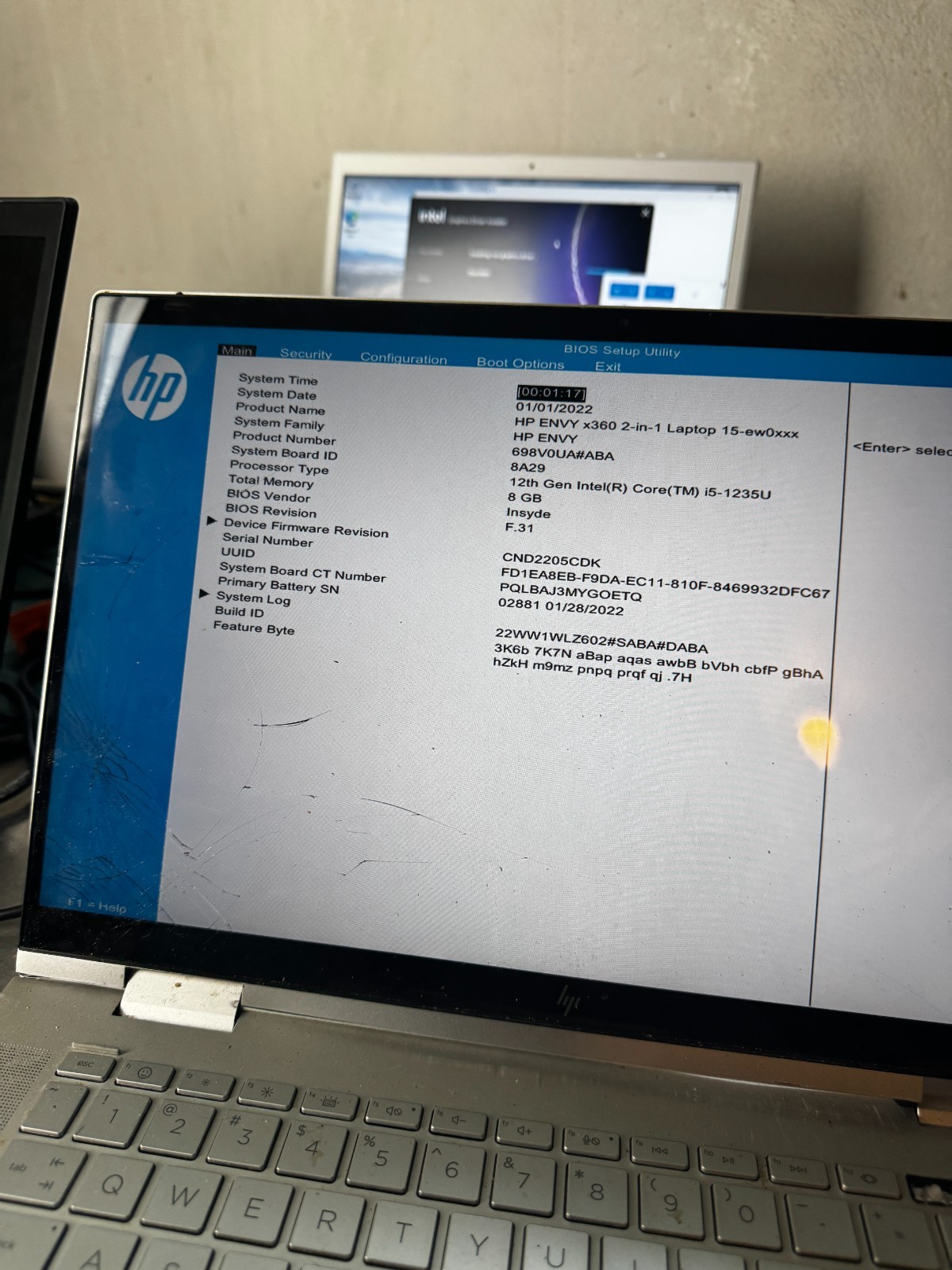 HP Envy x360 2-in-1 Core i5-1235U, 8GB RAM Laptop for Parts/Repair #5813