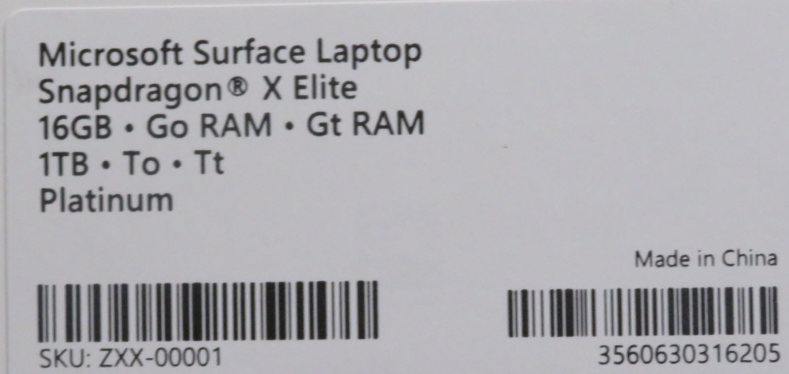 Microsoft Surface Laptop Copilot+ PC 7th 13.8 Touch Snapdragon X Elite 16GB 1TB